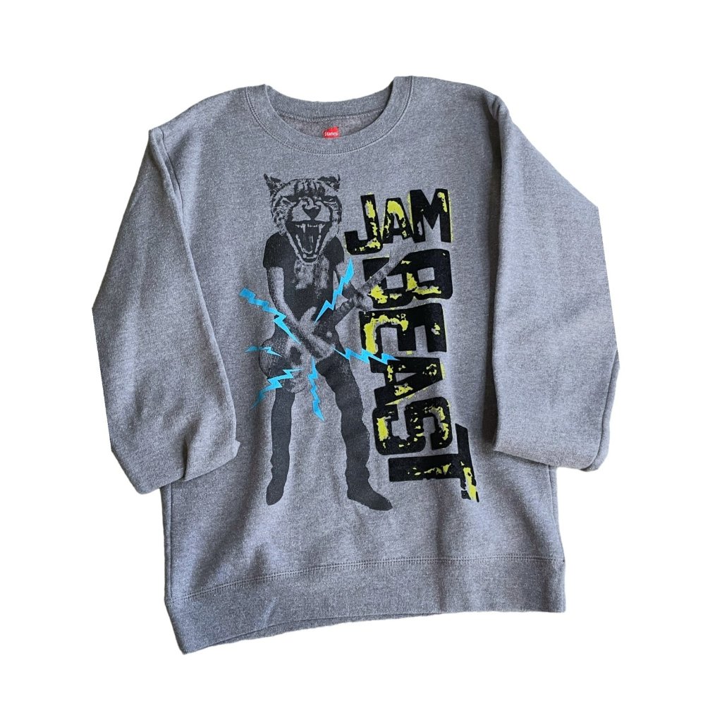 Boys Electric Guitar Beast Sweatshirt Size Large